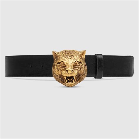 gucci feline belt men's|genuine leather Gucci belt men.